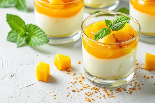 Panna cotta mango